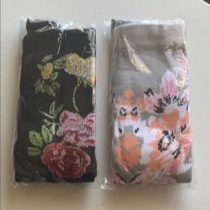 Compression socks- floral pattern